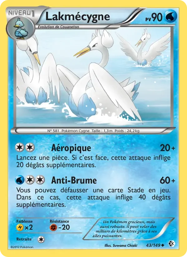 Carte Pokémon Lakmécygne — Frontières Franchies