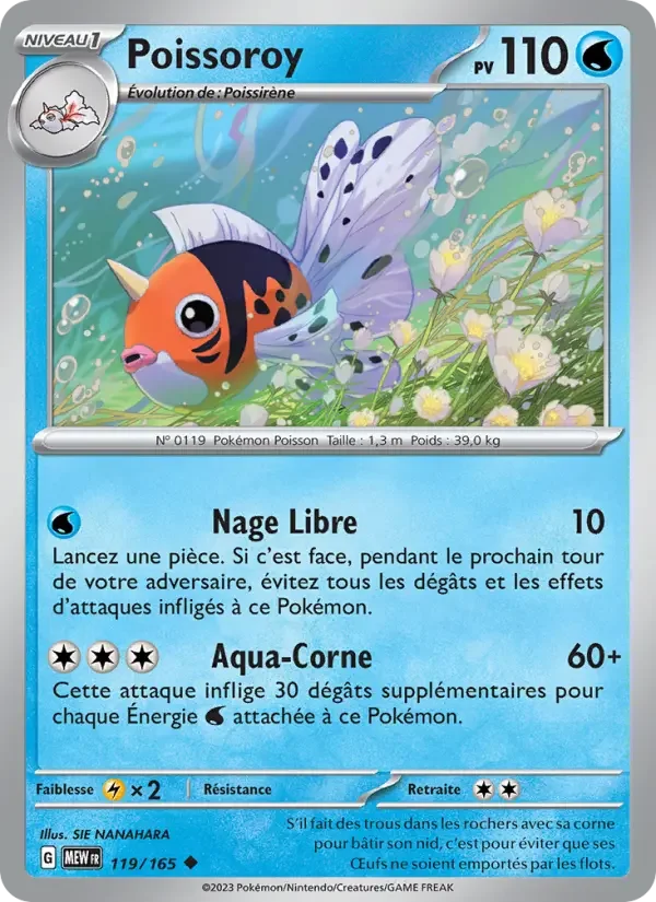 Carte Pokémon Poissoroy — Pokémon 151