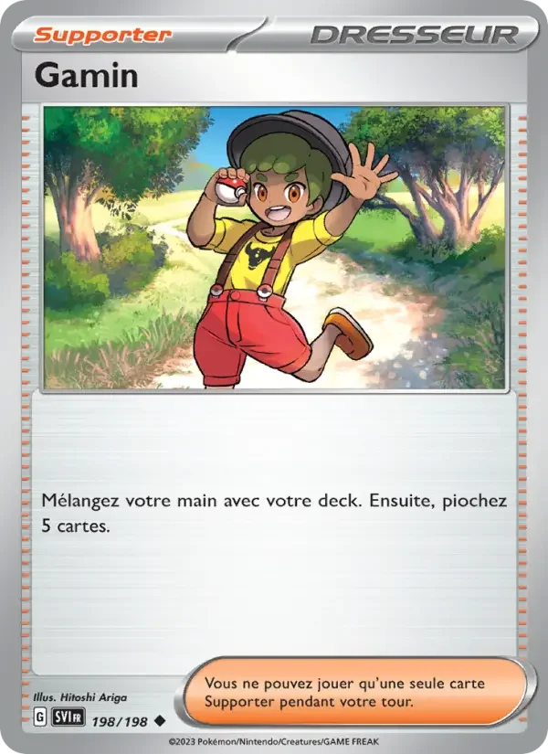 Carte Pokémon Gamin — Écarlate et Violet