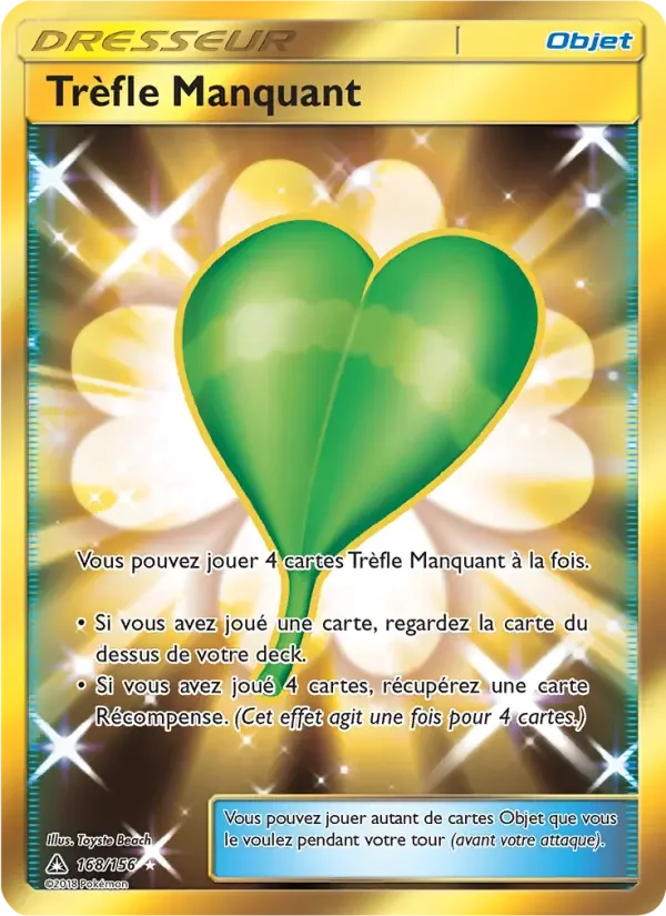Carte Pokémon Trèfle Manquant — Ultra-Prisme