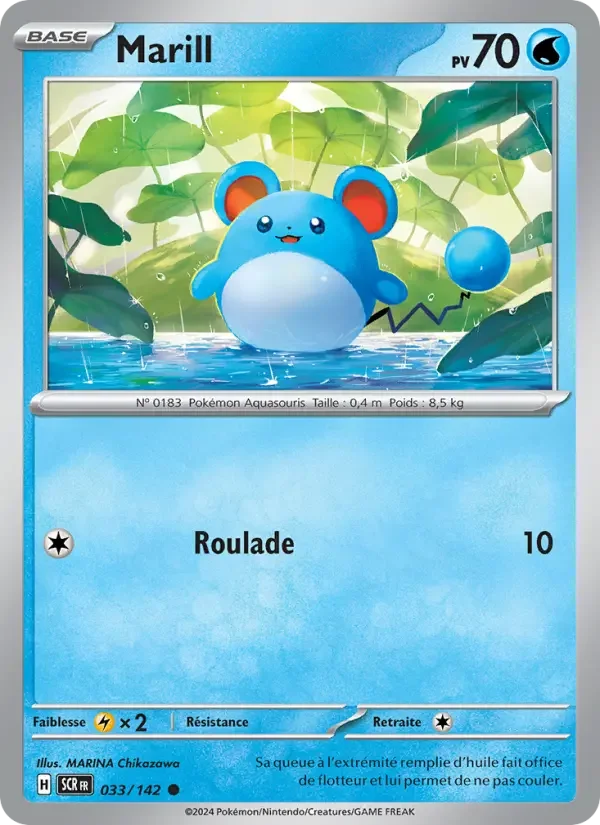 Carte Pokémon Marill — Couronne Stellaire