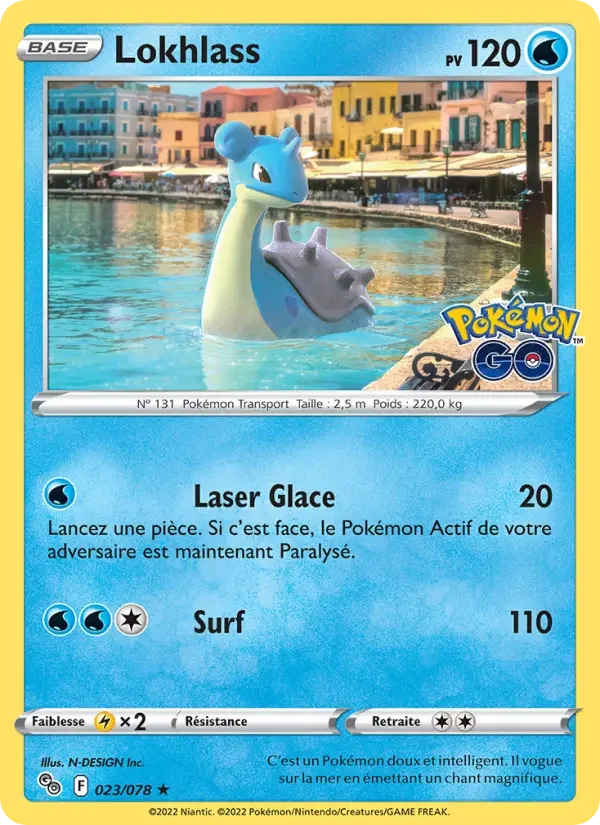 Carte Pokémon Lokhlass — Pokémon GO