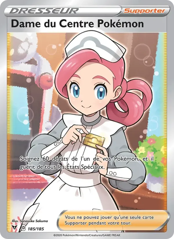 Carte Dame du Centre Pokémon