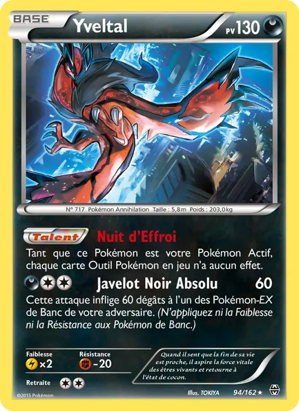 Carte Pokémon Yveltal — Impulsion TURBO