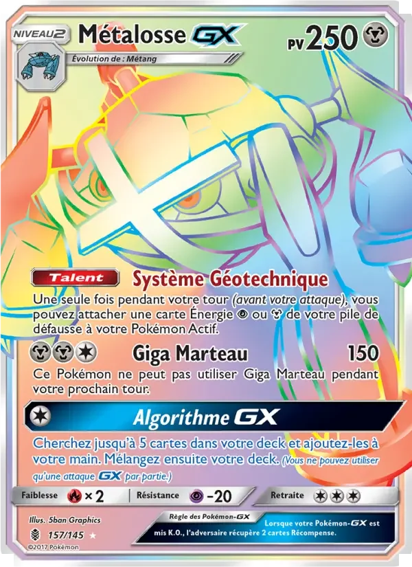 Carte Métalosse GX