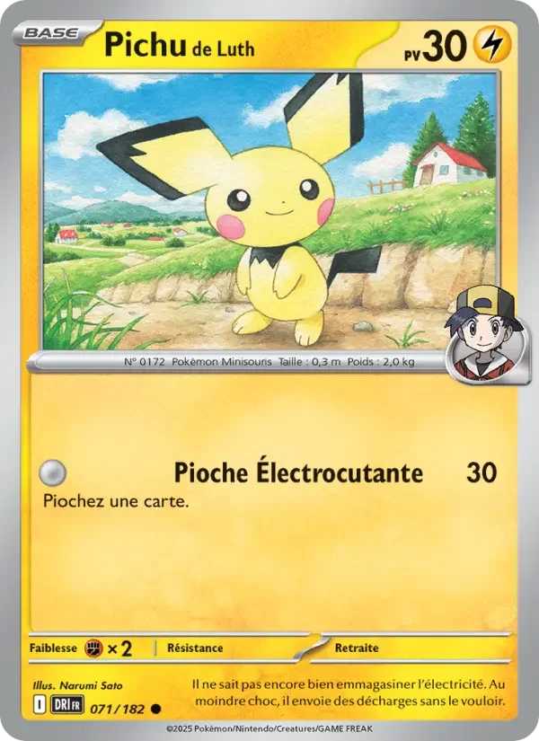 Carte Pokémon Pichu de Luth — Rivalités Destinées