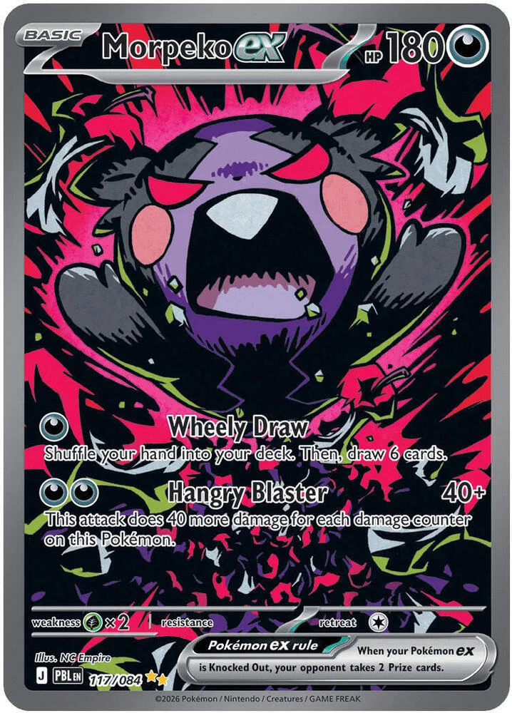 Carte Pokémon Morpeko ex — Nuit Noire