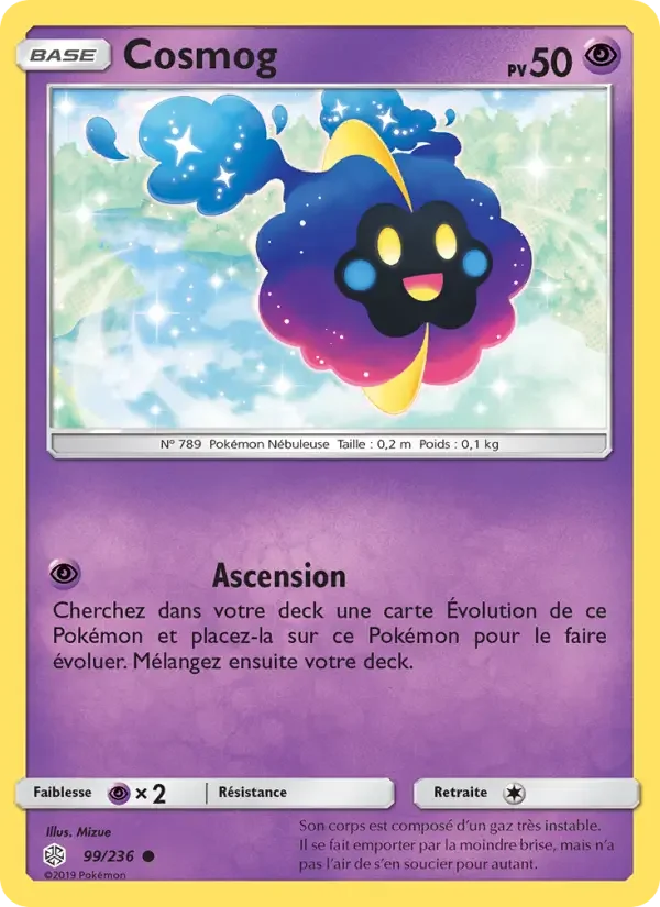 Carte Pokémon Cosmog — Éclipse Cosmique