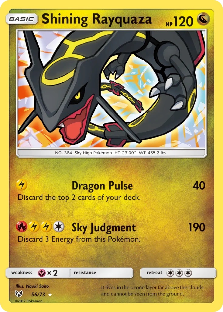 Carte Rayquaza Brillant