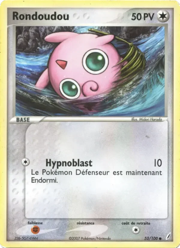Carte Pokémon Rondoudou — Gardiens de Cristal