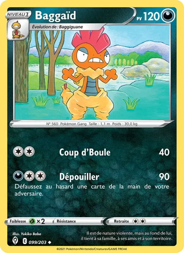 Carte Pokémon Baggaïd — Évolution Céleste