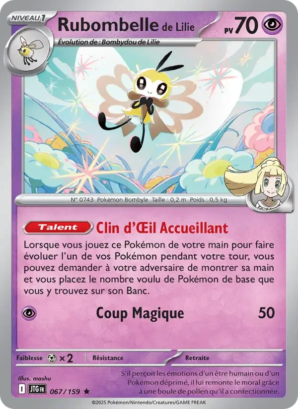 Carte Pokémon Rubombelle de Lilie — Aventures Ensemble