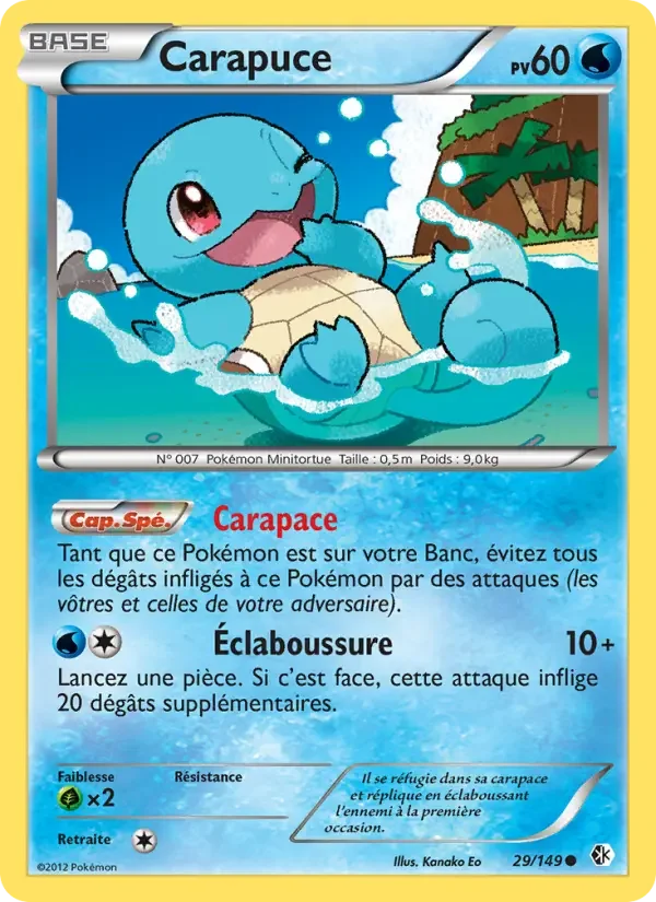 Carte Pokémon Carapuce — Frontières Franchies