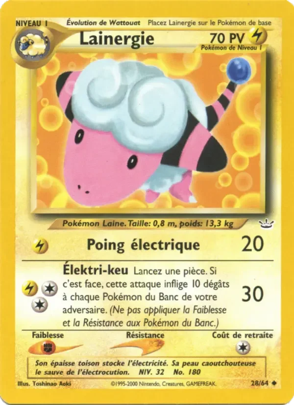 Carte Pokémon Lainergie — Neo Revelation