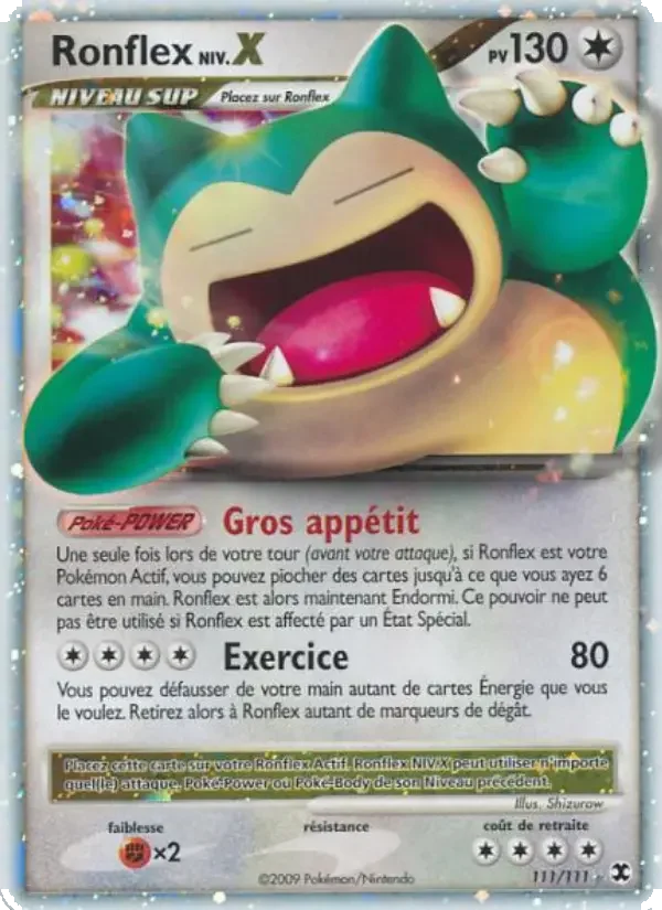 Carte Pokémon Ronflex Niv. X — Rivaux Émergeants