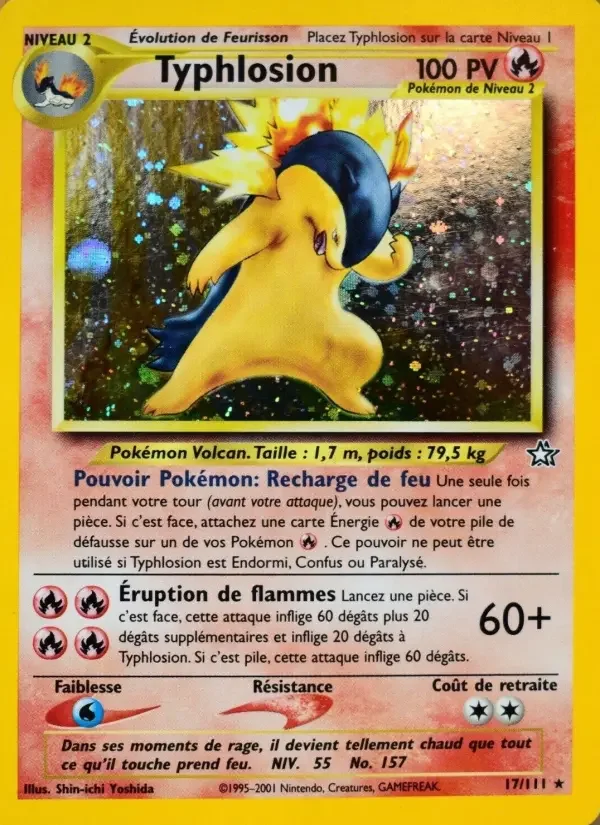 Carte Pokémon Typhlosion — Neo Genesis