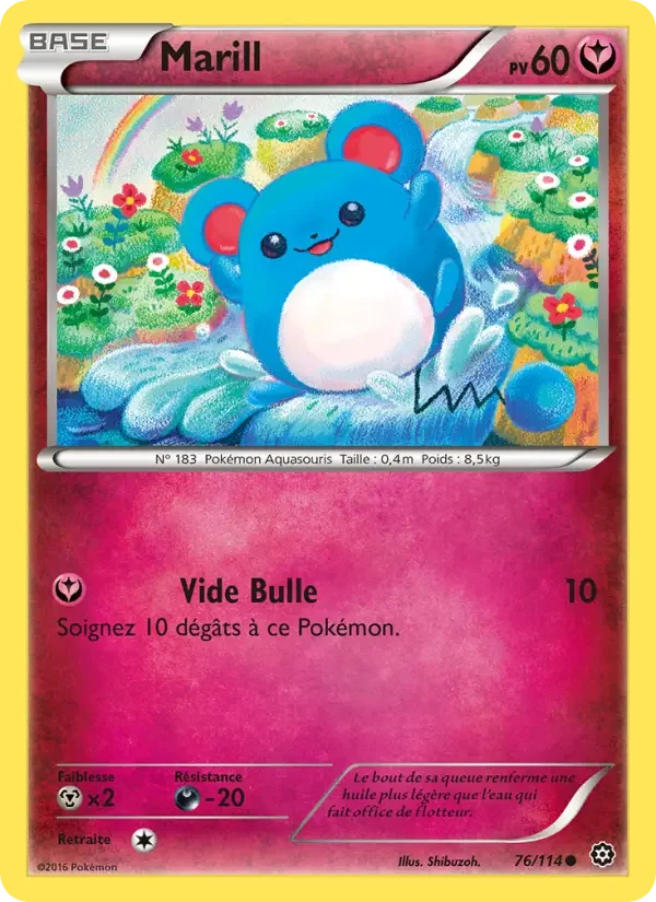 Carte Pokémon Marill — Offensive Vapeur