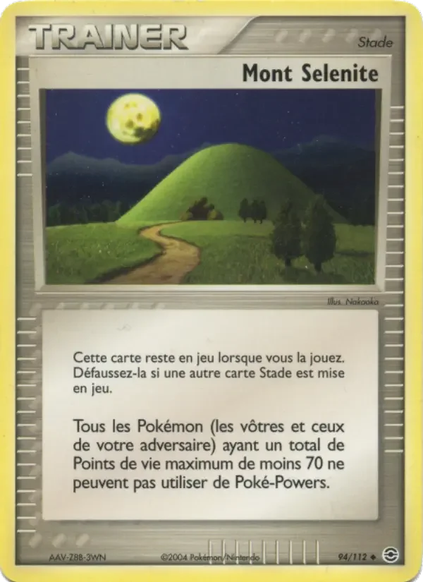 Carte Mont Selenite