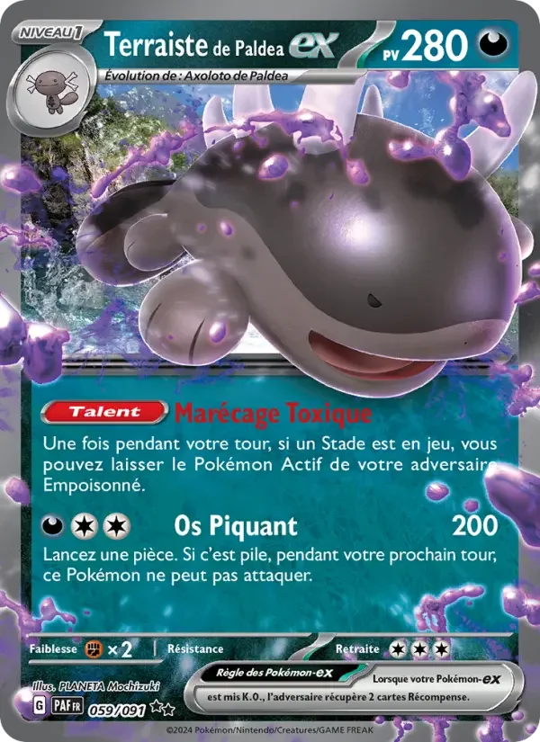 Carte Pokémon Terraiste de Paldea-ex — Destinées de Paldea