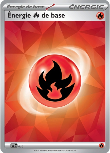 Carte Pokémon Énergie Feu — Écarlate et Violet