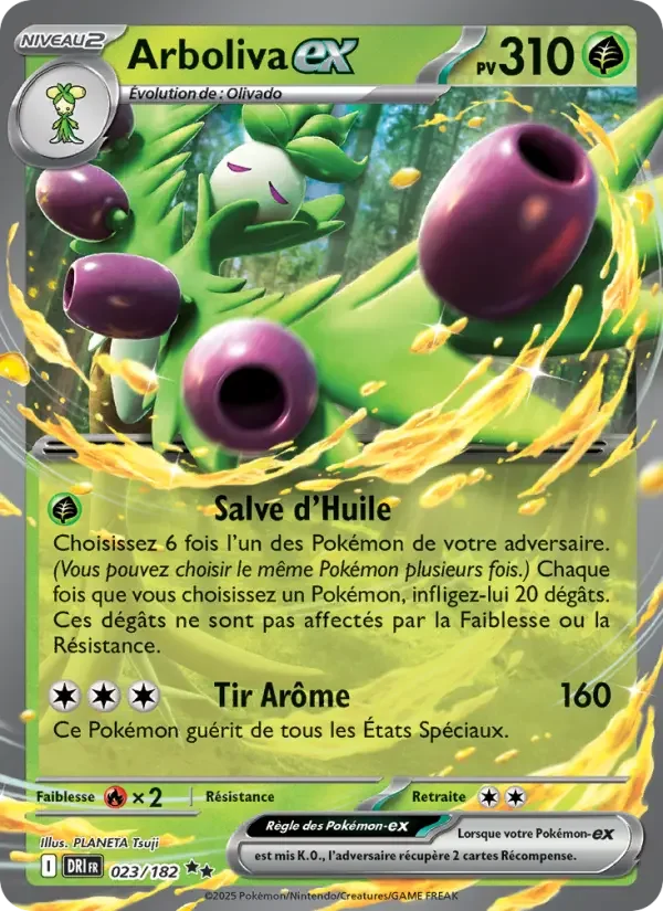 Carte Pokémon Arboliva-ex — Rivalités Destinées