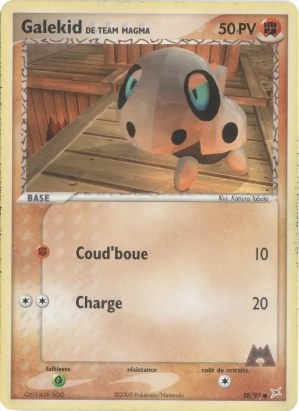 Carte Galekid de Team Magma
