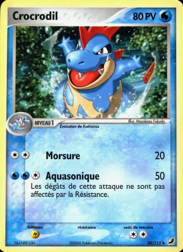 Carte Pokémon Crocrodil — Forces Cachées