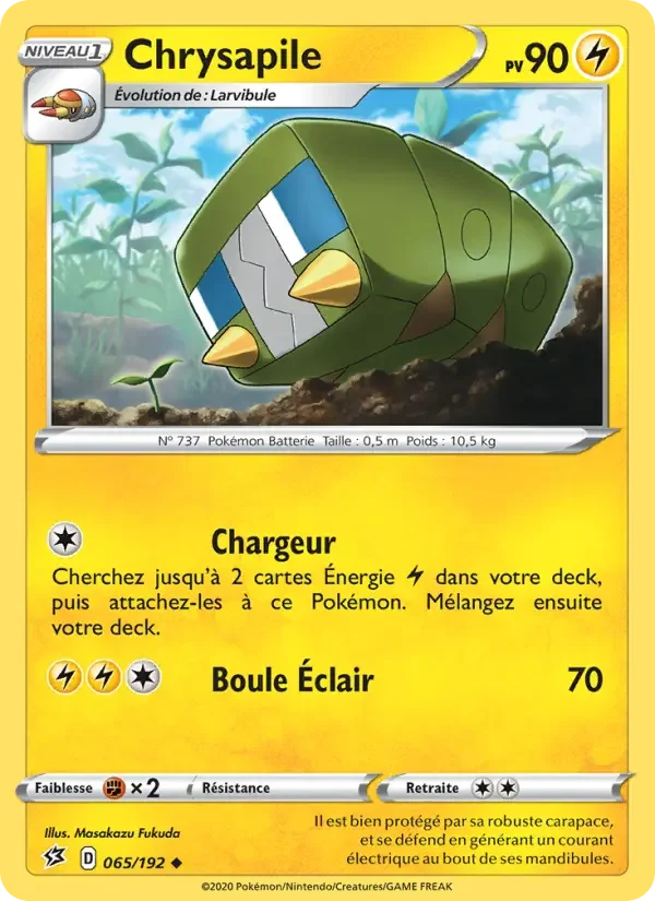 Carte Pokémon Chrysapile — Clash des Rebelles