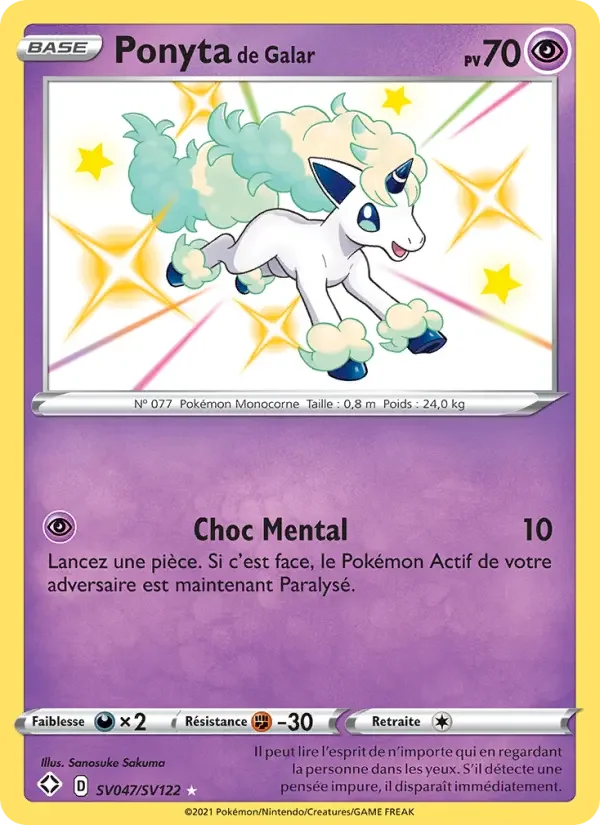 Carte Ponyta de Galar