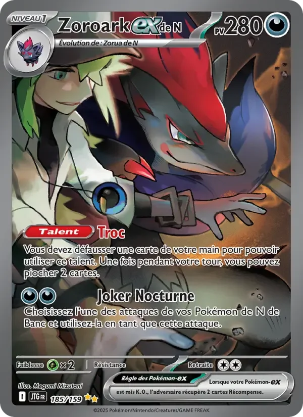 Carte Pokémon Zoroark-ex de N — Aventures Ensemble