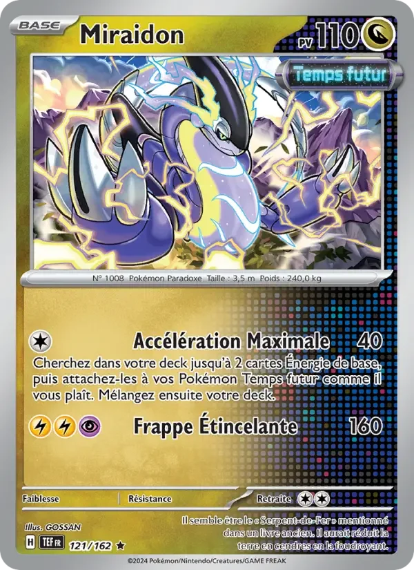 Carte Pokémon Miraidon — Forces Temporelles