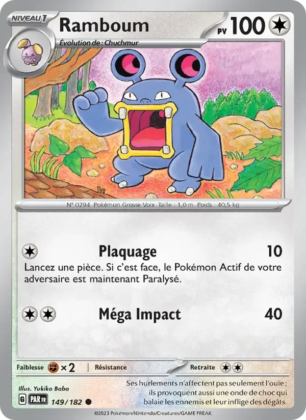Carte Pokémon Ramboum — Faille Paradoxe