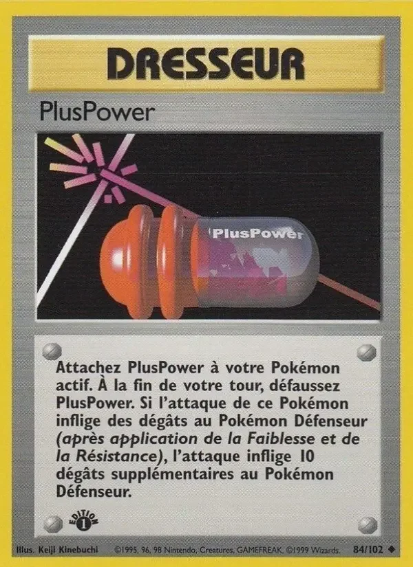 Carte Pokémon PlusPower — Set de base