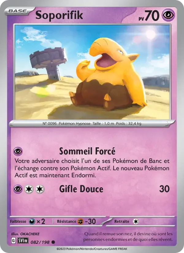 Carte Pokémon Soporifik — Écarlate et Violet
