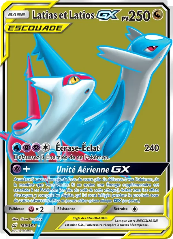 Carte Pokémon Latias et Latios GX — Duo de Choc