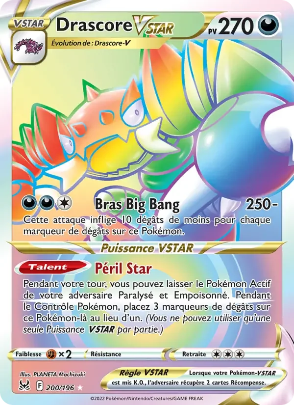 Carte Pokémon Drascore VSTAR — Origine Perdue