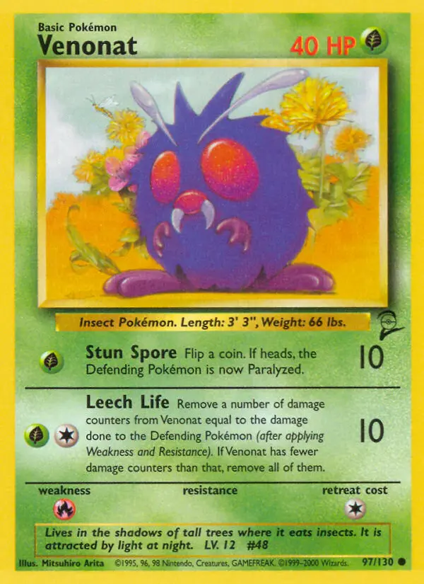 Carte Pokémon Mimitoss — Base Set 2