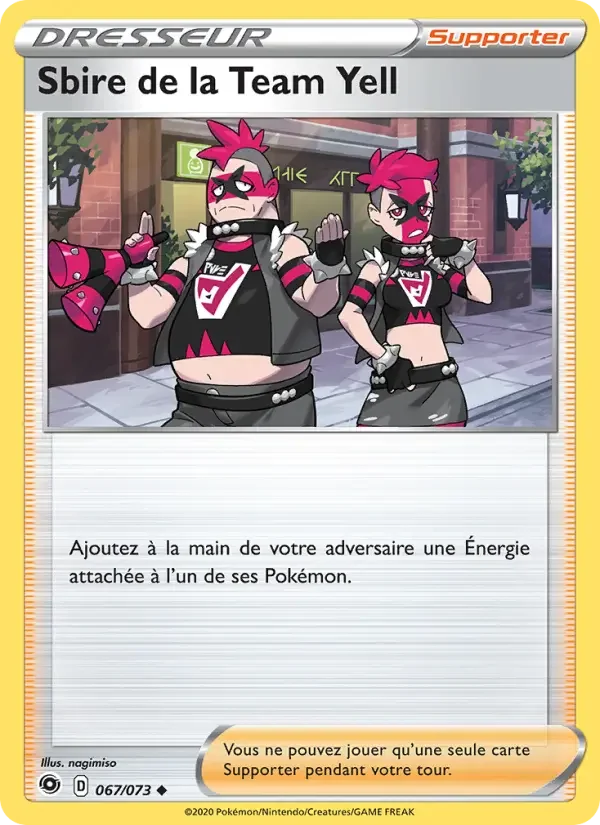 Carte Sbire de la Team Yell