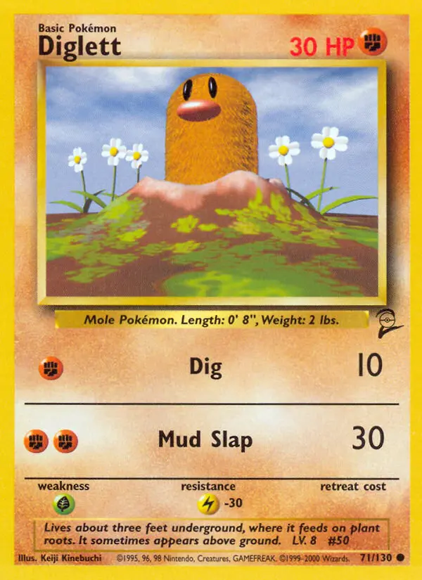 Carte Pokémon Taupiqueur — Base Set 2
