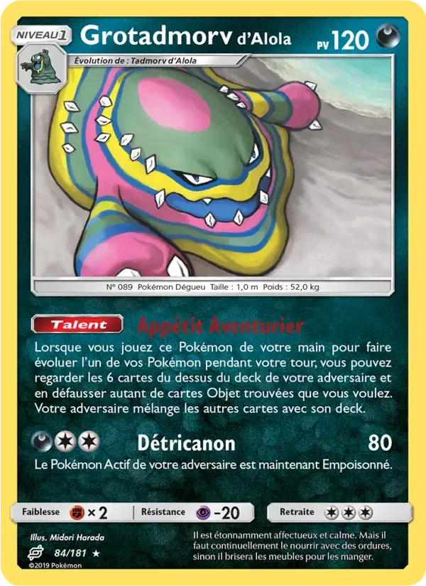 Carte Pokémon Grotadmorv d’Alola — Duo de Choc