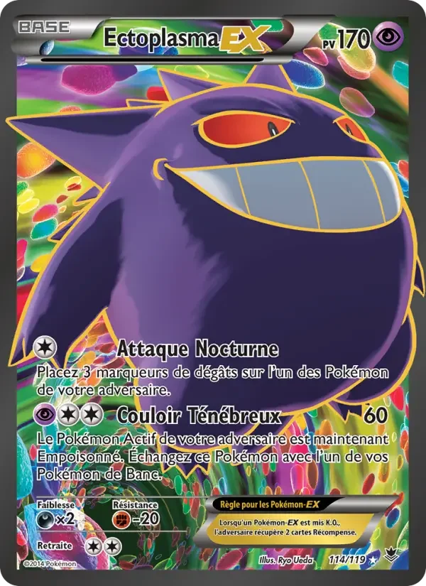 Carte Pokémon Ectoplasma EX — Vigueur Spectrale