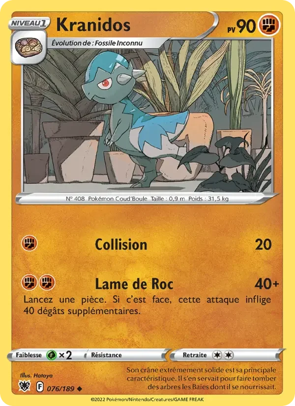 Carte Pokémon Kranidos — Astres Radieux