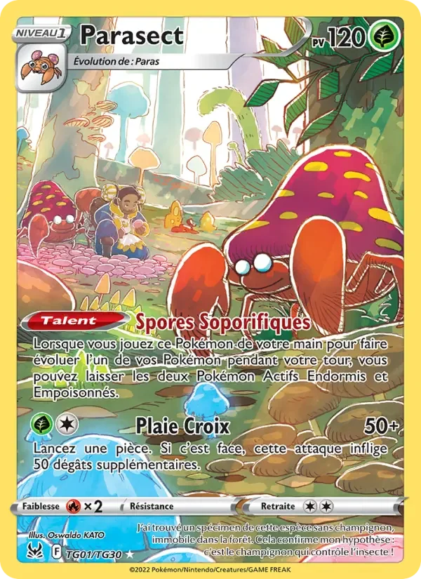 Carte Pokémon Parasect — Origine Perdue