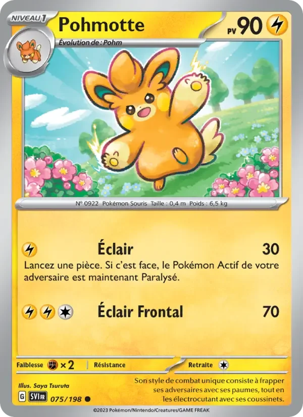 Carte Pokémon Pohmotte — Écarlate et Violet