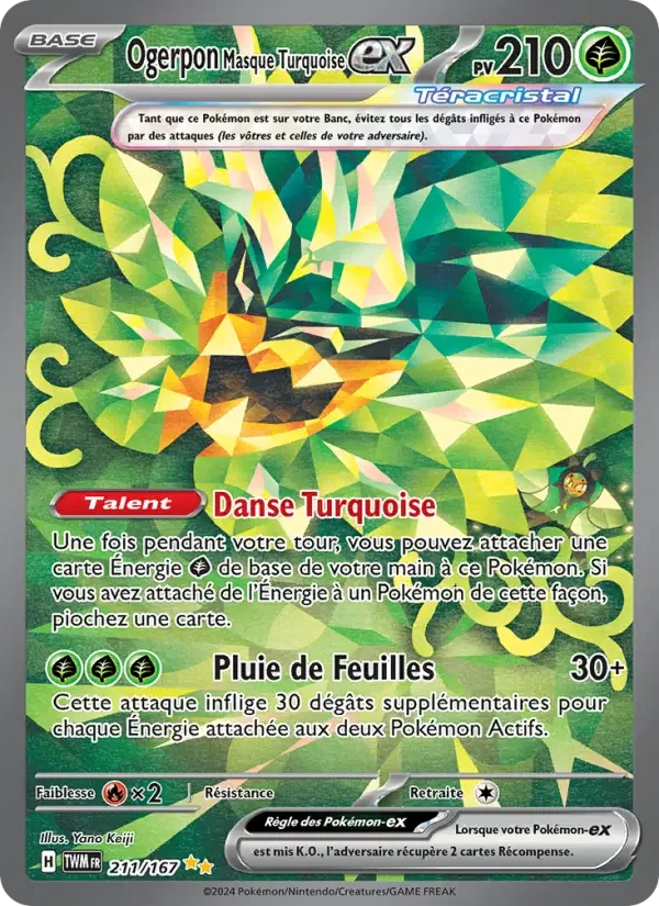 Carte Ogerpon Masque Turquoise-ex