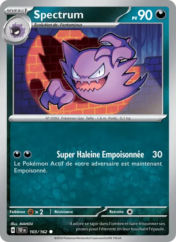 Carte Pokémon Spectrum — Forces Temporelles