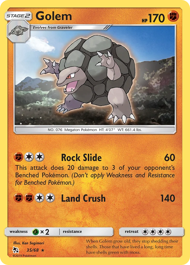 Carte Pokémon Grolem — Destinées Occultes