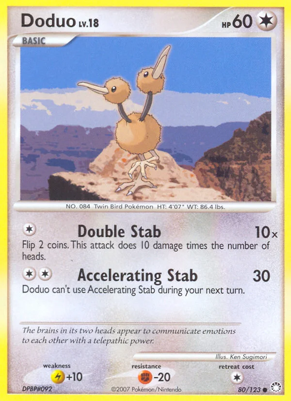 Carte Pokémon Doduo — Trésors Mystérieux