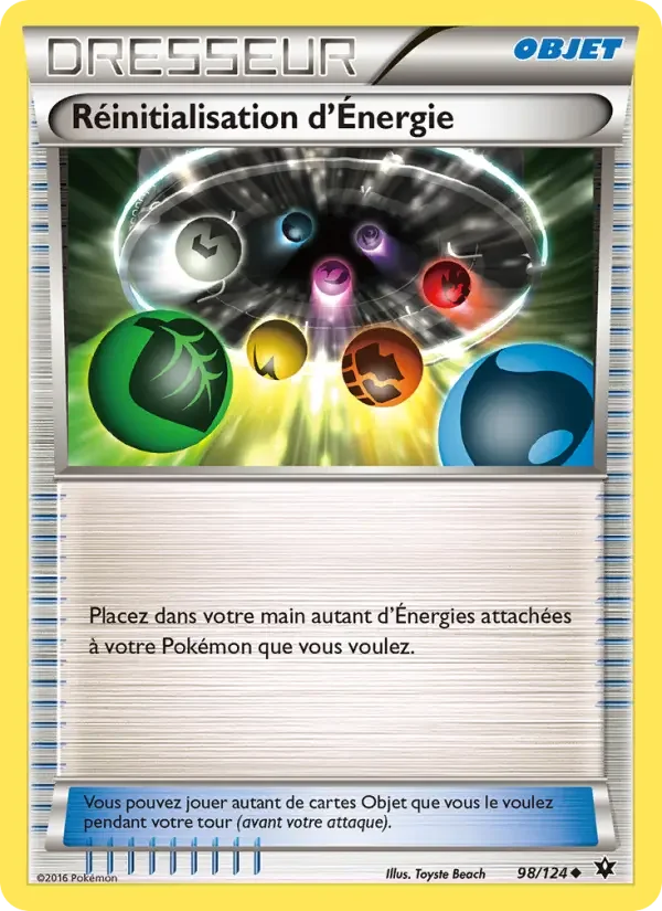 Carte Réinitialisation d'Énergie