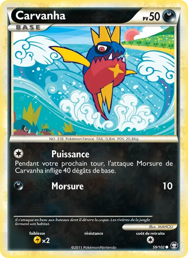Carte Pokémon Carvanha — Triomphe